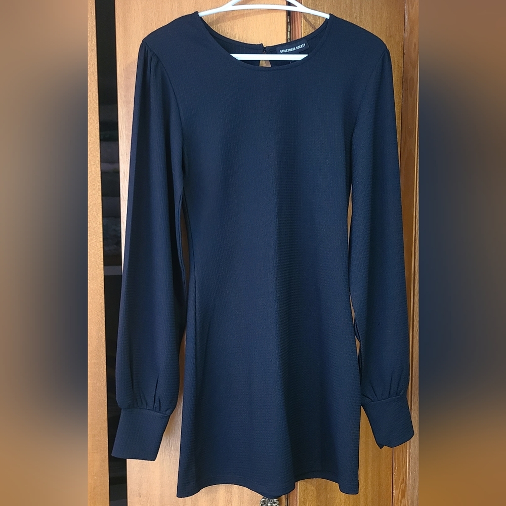 Black Short Long Sleeve Dress